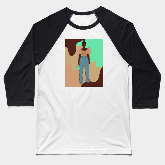 Melanin Magic // Black Digital Art // Coins and Connections Baseball T-Shirt by coinsandconnections